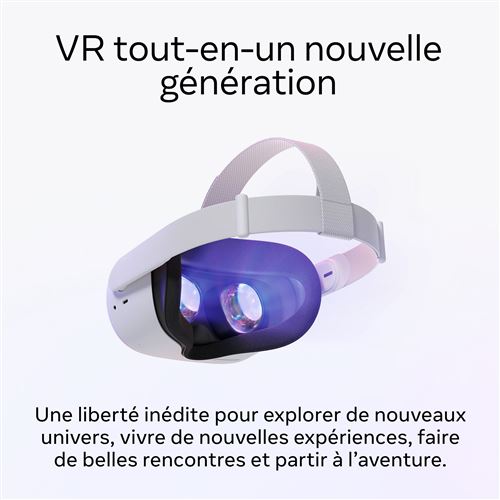 Casque de réalité virtuelle Meta Quest 2 128 Go Blanc – Image 2