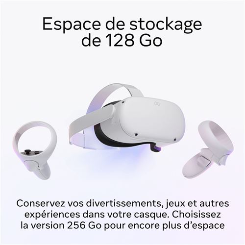 Casque de réalité virtuelle Meta Quest 2 128 Go Blanc – Image 3