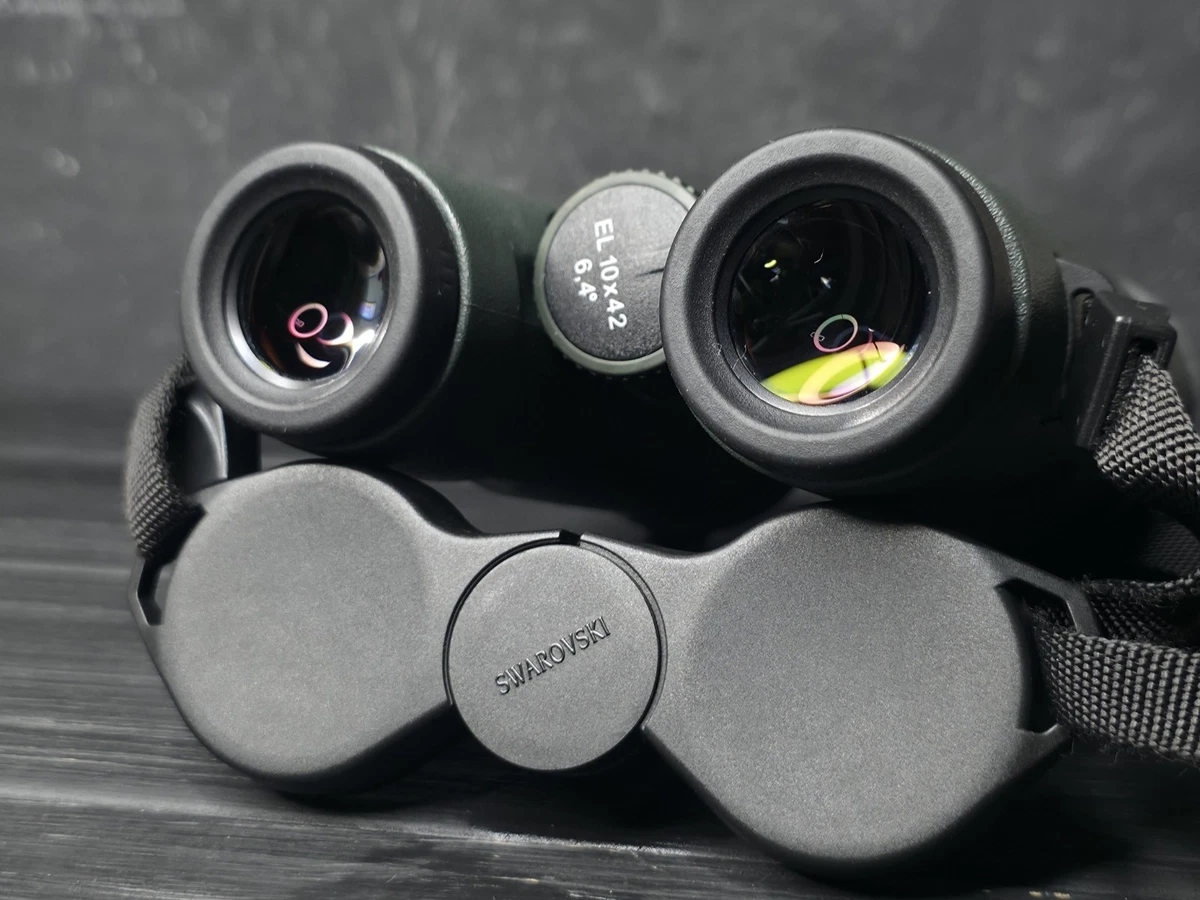 Jumelles Swarovski Optik EL 10x42 6,4° vertes chasse aux oiseaux avec housse sangle – Image 11