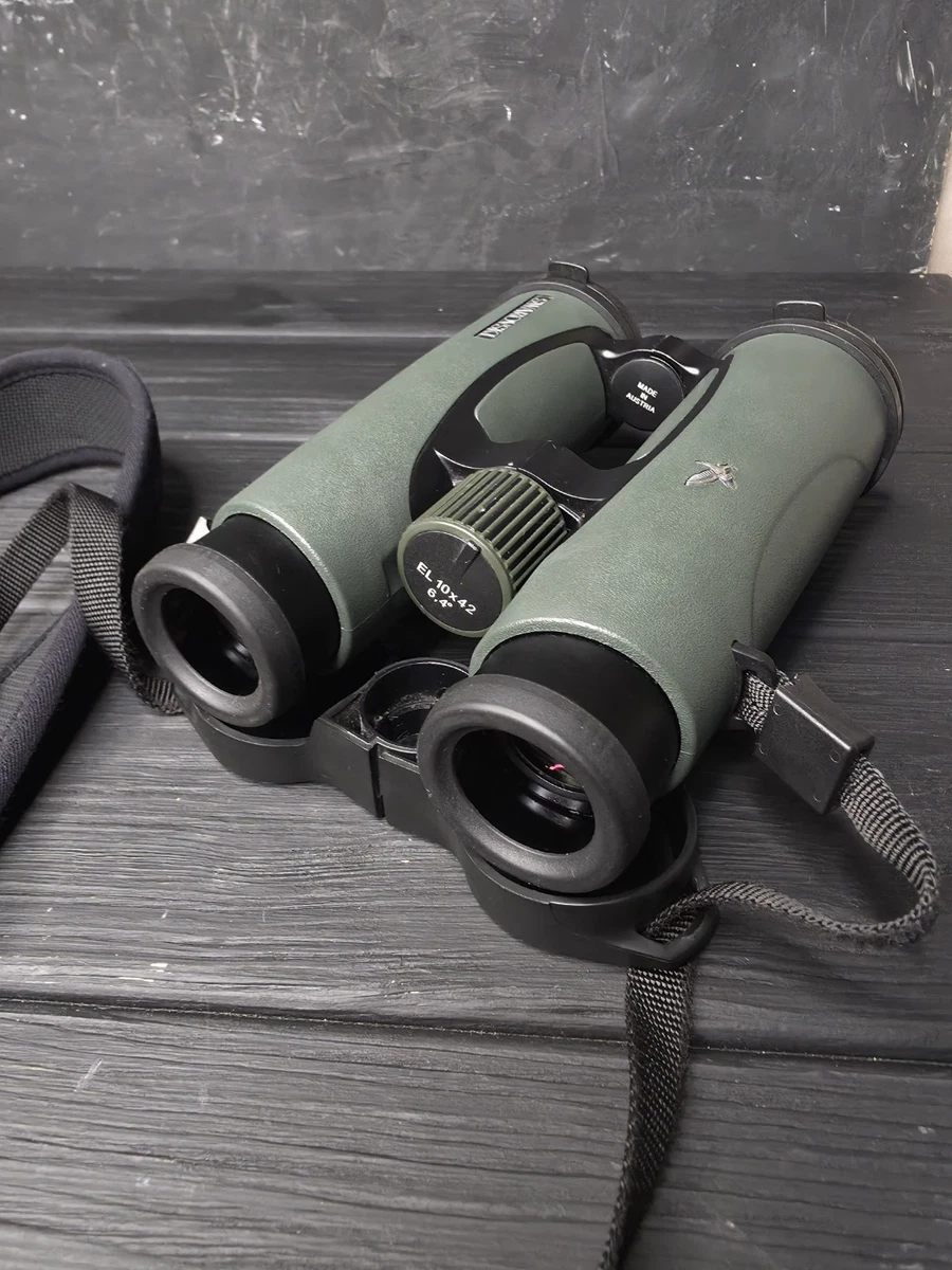 Jumelles Swarovski Optik EL 10x42 6,4° vertes chasse aux oiseaux avec housse sangle – Image 12