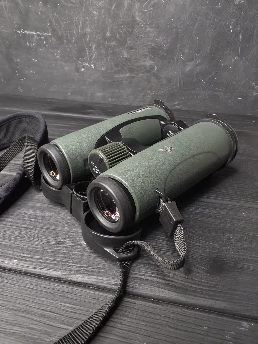 Jumelles Swarovski Optik EL 10x42 6,4° vertes chasse aux oiseaux avec housse sangle – Image 9