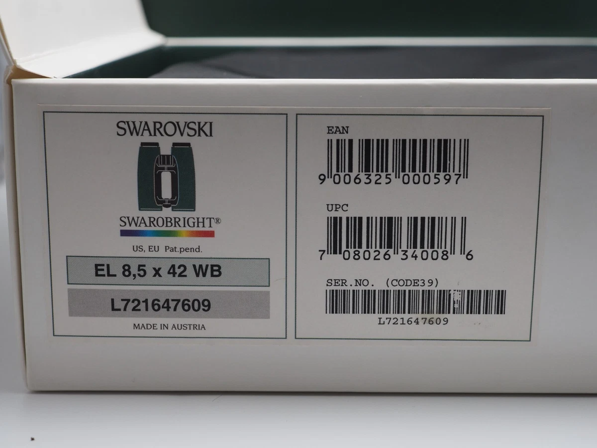 Jumelles Swarovski EL 8,5x42 WB 7,4° Vert – Image 4